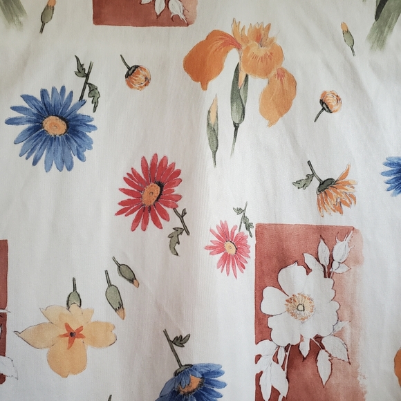 M/L Vintage 90s floral print Jazz Sport shirt - Picture 6 of 6